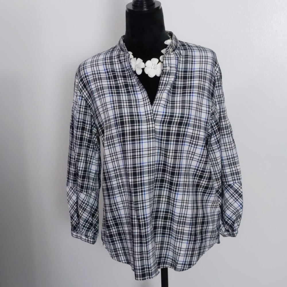 Lauren Ralph Lauren 2235 women's plaid top  NWT
